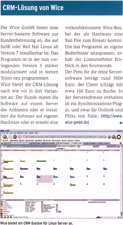 Artikel im Linux-Magazin 08/2003